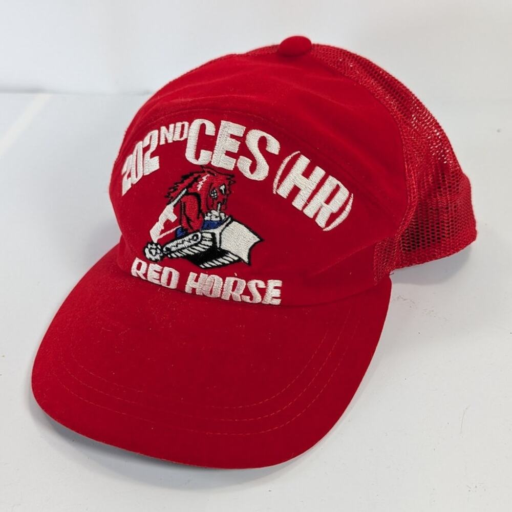 VTG 202nd Civil Engineering Squadron CES Heavy Repair HR Mesh Snapback Cap Hat